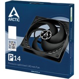 ARCTIC P14 Computerkabinet Ventilator 14 cm Sort, Sag fan Sort, Ventilator, 14 cm, 1700 rpm, 24,5 dB, 72,8 kubikfod/min., 123,76 m³/t