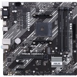 ASUS PRIME A520M-A II/CSM AMD A520 Stik AM4 micro ATX, Bundkort Sort/grå, AMD, Stik AM4, AMD Ryzen™ 3, AMD Ryzen™ 5, DDR4-SDRAM, 128 GB, DIMM