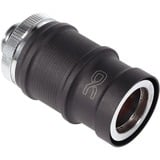Alphacool ES Schnellverschluss BLH1A PushIn Hun AG, Forbindelse Chrome/black (matte)