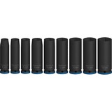 Bosch PRO Impact topnøglesæt 1/4", 9 dele Sort