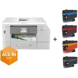 Brother MFC-J4540DWXL Inkjet A4 4800 x 1200 dpi Wi-Fi, Multifunktionsprinter grå, Inkjet, Farveudskrivning, 4800 x 1200 dpi, A4, Direkte udskrivning, Hvid