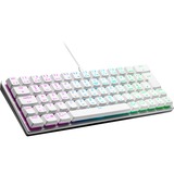 Cooler Master Gaming-tastatur Sølv/Hvid, DE-layout, TTC Low Profile RGB Brown
