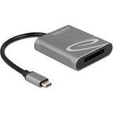 DeLOCK 91741 kortlæser USB 3.2 Gen 1 (3.1 Gen 1) Type-C Sort, Grå grå, XQD, Sort, Grå, 5000 Mbit/s, Aluminium, USB 3.2 Gen 1 (3.1 Gen 1) Type-C, 57 mm