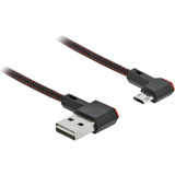 DeLOCK Easy-USB 2.0 Type-A til Type Micro-B, Kabel Sort/Rød