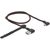 DeLOCK Easy-USB 2.0 Type-A til Type Micro-B, Kabel Sort/Rød