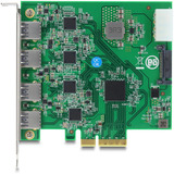 DeLOCK PCI-E x4 kort til 4 x USB-A 5 Gbps Dobbelt Kanal, Interface card 