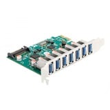DeLOCK PCI Express x1 kort til 7 x eksterne USB 5 Gbps Type-A stik, USB-controlleren 