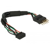 DeLOCK USB 2.0 kabel, 10-pin header hun > 10-pin header han Sort