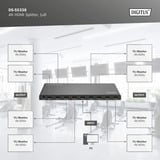Digitus 4K HDMI Splitter, 1x8 Sort