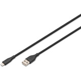 Digitus AK-600108-020-S, Kabel Sort