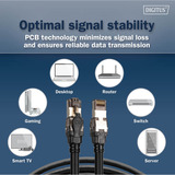 Digitus DK-1843-010, Kabel Sort