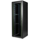 Digitus DN-19 47U-8/8-B-1 stativ Fritstående reol Sort, IT kabinet Sort, Fritstående reol, 47U, 800 kg, Justerbare fødder, 143 kg, Sort