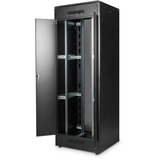Digitus DN-19 47U-8/8-B-1 stativ Fritstående reol Sort, IT kabinet Sort, Fritstående reol, 47U, 800 kg, Justerbare fødder, 143 kg, Sort