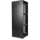 Digitus DN-19 47U-8/8-B-1 stativ Fritstående reol Sort, IT kabinet Sort, Fritstående reol, 47U, 800 kg, Justerbare fødder, 143 kg, Sort
