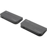 Digitus DS-55129 KVM forlænger Sender & modtager, HDMI-udvidelse forlænger Sender & modtager, Ledningsført, 100 m, Cat5e,Cat6,Cat7, 4096 x 2160 pixel, Sort