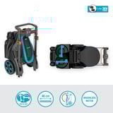 GARDENA Batteridrevet plæneklipper PowerMax Duo 46/36V P4A, klar-til-brug sæt 1, 36 volt (2x18V) Sort/grå