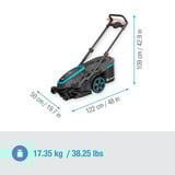 GARDENA PowerMax Duo 46/36V, 14646-20, Plæneklipper Sort/grå