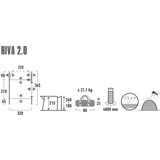 High Peak Busfortelt Riva 2.0 grå/Lime