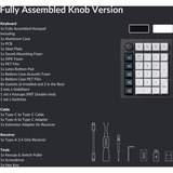 Keychron Q0M-M1, Numerisk tastatur Sort/Hvid