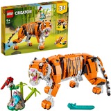 LEGO Creator 3-in-1 Creator 3-i-1 Majestætisk tiger, Bygge legetøj Byggesæt, 9 År, Plast, 755 stk, 865 g