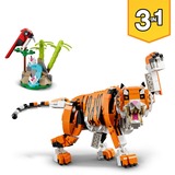 LEGO Creator 3-in-1 Creator 3-i-1 Majestætisk tiger, Bygge legetøj Byggesæt, 9 År, Plast, 755 stk, 865 g