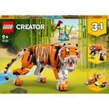 LEGO Creator 3-in-1 Creator 3-i-1 Majestætisk tiger, Bygge legetøj Byggesæt, 9 År, Plast, 755 stk, 865 g