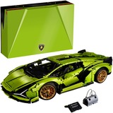 LEGO Technic Lamborghini Sián FKP 37, Bygge legetøj lysegrøn, Byggesæt, 8 År, Plast, 457 stk, 6,12 kg