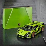LEGO Technic Lamborghini Sián FKP 37, Bygge legetøj lysegrøn, Byggesæt, 8 År, Plast, 457 stk, 6,12 kg