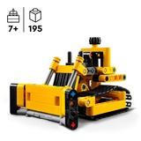 LEGO Technic Stor bulldozer, Bygge legetøj Byggesæt, 7 År, Plast, 195 stk, 151 g