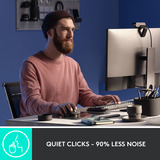 Logitech MX Master 3S mus Højre hånd RF trådløs + Bluetooth Laser 8000 dpi grafit, Højre hånd, Laser, RF trådløs + Bluetooth, 8000 dpi, Grafit