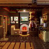 Lumibricks Bjælkehytte, Bygge legetøj 