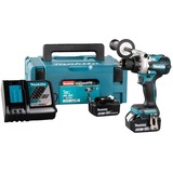 Makita Batteridrevet bore-/skruemaskine DDF486RTJ, 18 volt, Bore-/ skruemaskine Blå/Sort
