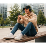 Medion Life HX1-Pure Over-Ear Hovedtelefoner Sort