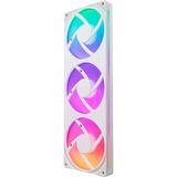 NZXT F360 RGB CORE, Sag fan Hvid