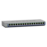 Netgear GS116 Ikke administreret L2 Gigabit Ethernet (10/100/1000) Sort, Switch Ikke administreret, L2, Gigabit Ethernet (10/100/1000)