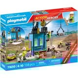 PLAYMOBIL Action Heroes Byggeplads, Bygge legetøj 