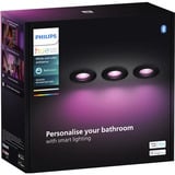 Philips Hue White & Color Ambiance Xamento indbygningsspot sæt med 3, LED lys Sort