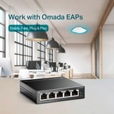 TP-Link TL-SG1005LP netværksswitch Ikke administreret Gigabit Ethernet (10/100/1000) Strøm over Ethernet (PoE) Sort Sort, Ikke administreret, Gigabit Ethernet (10/100/1000), Strøm over Ethernet (PoE), Kan monteres på væggen