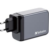 Verbatim GNC-240 Universel Sort, Grå Vekselstrøm Hurtig opladning Indendørs, Oplader grå, Indendørs, Vekselstrøm, 28 V, Sort, Grå