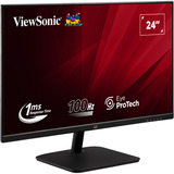 ViewSonic VA2432-MHD-3, LED-skærm Sort (mat)