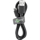 goobay 45735 USB-kabel 1 m USB 2.0 USB A USB C Sort Sort, 1 m, USB A, USB C, USB 2.0, 480 Mbit/s, Sort
