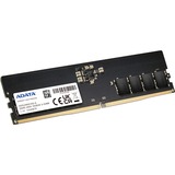 ADATA AD5U48008G-S hukommelsesmodul 8 GB 1 x 8 GB DDR5 4800 Mhz Fejlkorrigerende kode Sort, 8 GB, 1 x 8 GB, DDR5, 4800 Mhz, 288-pin DIMM