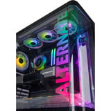 ALTERNATE Gaming-PC • RTX 5080 • AMD Ryzen™ 7 9800X3D • 32 GB RAM Renoveret, Gaming PC Sort/gennemsigtig
