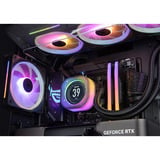 ALTERNATE Gaming-PC • RTX 5080 • AMD Ryzen™ 7 9800X3D • 32 GB RAM Renoveret, Gaming PC Sort/gennemsigtig