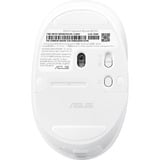 ASUS Fragrance Mouse MD101 mus Hjem Ambidextrous RF trådløs + Bluetooth Optisk 2400 dpi Hvid, Ambidextrous, Optisk, RF trådløs + Bluetooth, 2400 dpi, Hvid