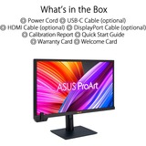 ASUS PA24US, LED-skærm Sort
