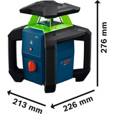 Bosch Rotational Laser GRL18V-3-31G (0 601 061 G01), Roterende laser Grøn, boxed
