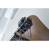 Brennenstuhl estilo Duplex bordstikdåse 9-vejs, 2x USB, Strømskinne Sort/Sølv