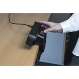 Brennenstuhl estilo Duplex bordstikdåse 9-vejs, 2x USB, Strømskinne Sort/Sølv