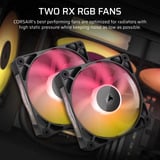 Corsair iCUE LINK TITAN 240 RX RGB Renoveret, Vandkøling Sort